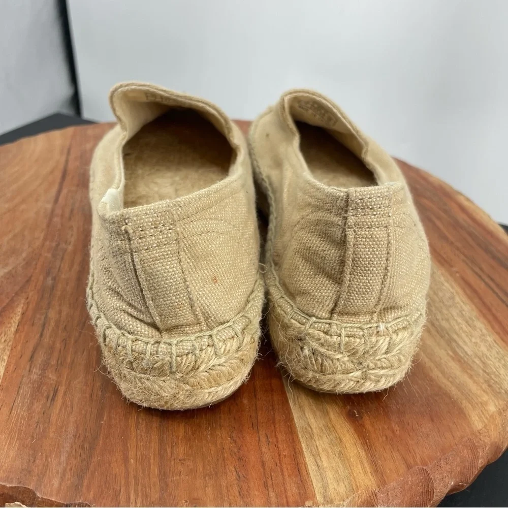 Soludos Palm Tree Espadrilles‎ Smoking Slipper Sz 7 canvas tropical
